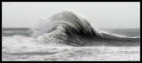 Photo mer déchainée bretagne