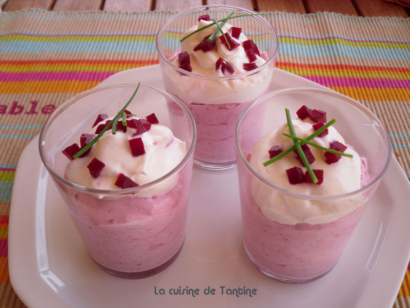 Mousse de betteraves au chèvre BLOG DE TANTINE