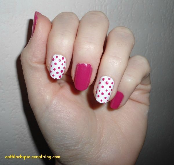 Rose et blanc