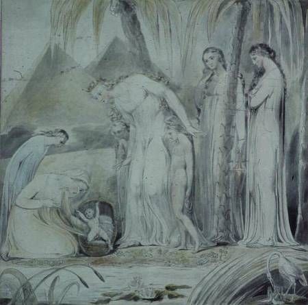 The compassion of pharaoh s daugther or the finding of Moses 32x32