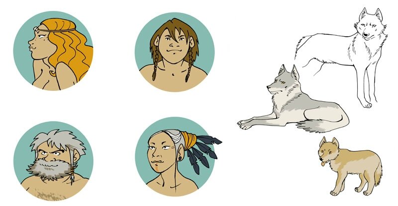 Grand Abri Personnages