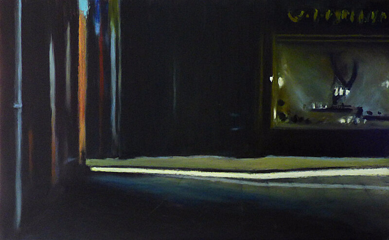 K'nowhere 83, août 2017, pastel à l'huile, 48 x 32 cm