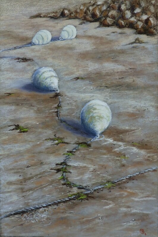 0186 Bouees blanches artspectrum 40x60