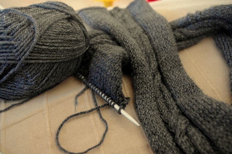 tricoter une echarpe debutant