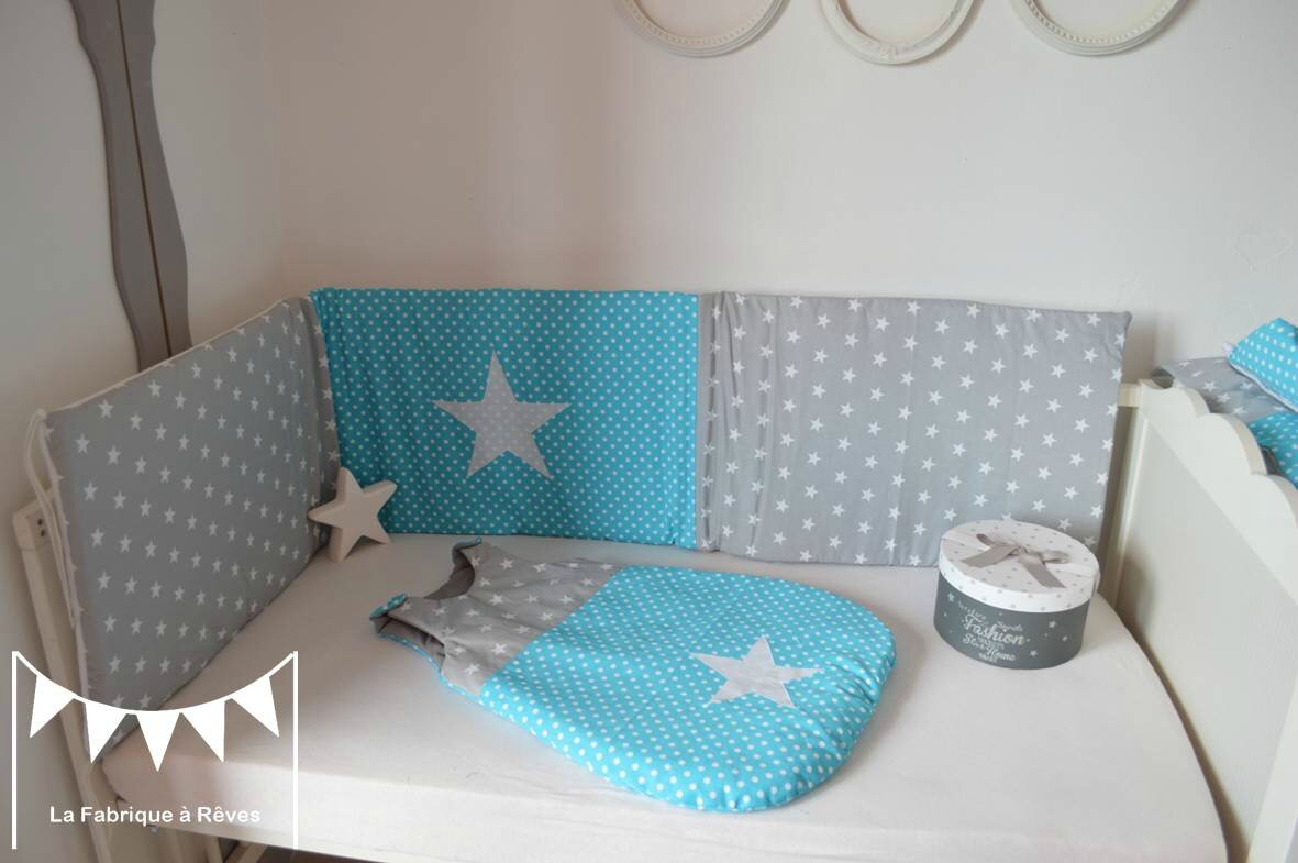 Linge lit tour lit 60 120 cms turbulette gigoteuse 0 6 mois bébé ...