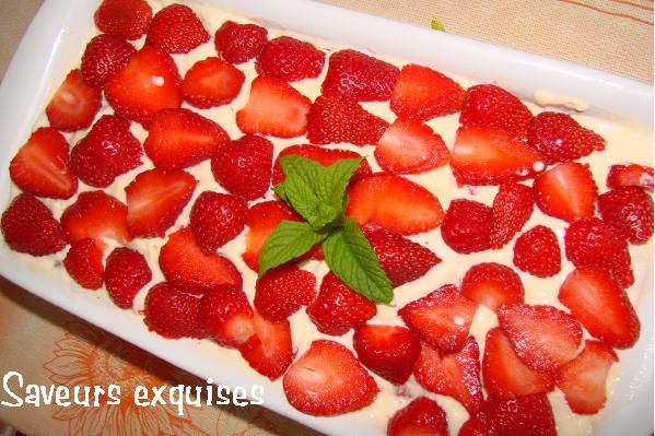 recette tiramisu fraise et rhubarbe