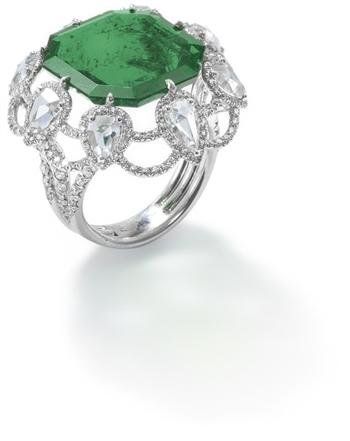 An_emerald_and_diamond_ring