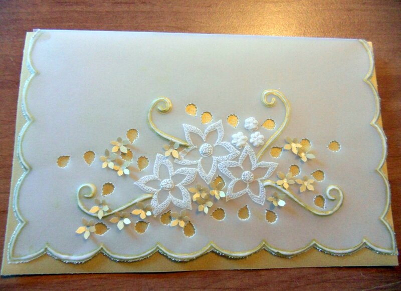 Carte pergamano fleurs
