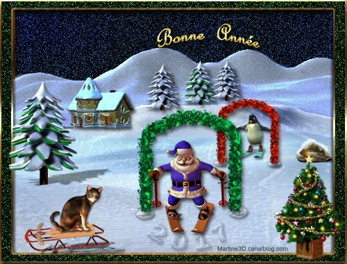 022-carte-voeux-bonne-annee-2017-pere-noel-ski-pingouin-chat-sapin