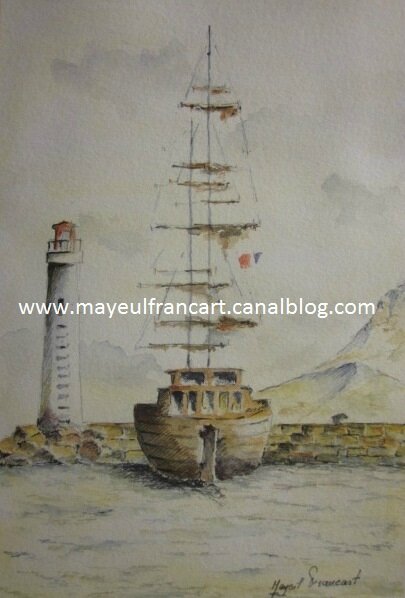 Le voilier et le phare