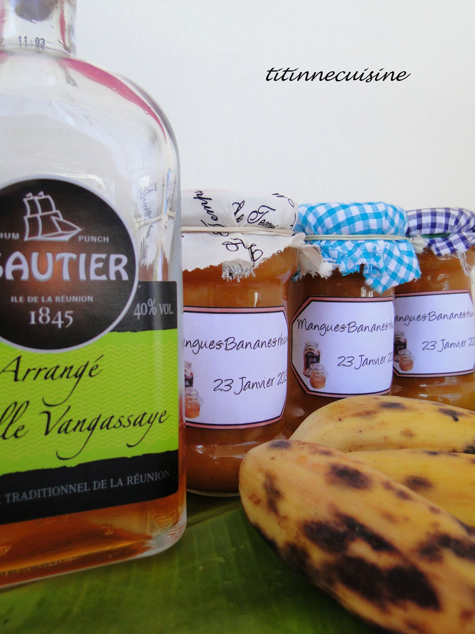 Confiture Mangues Bananes Rhum Titine Cuisine Pour Sa Petite Famille