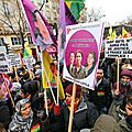 7/12. Manifestation pour trois Kurdes…