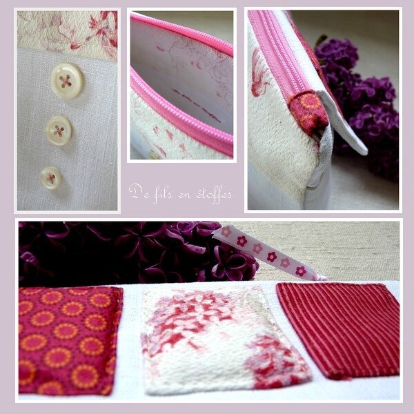 Détail trousse pour la Maison Rose