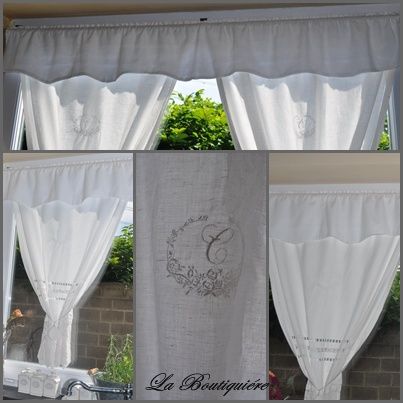 Bidouilles du moment... la boutiquiere Rideau pour cuisine campagne chic