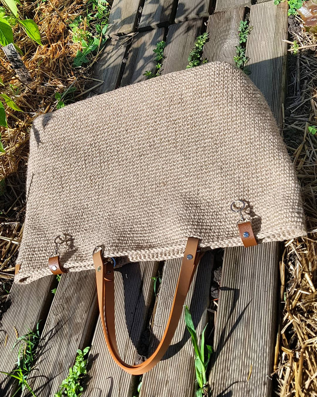 Tote Bag Cabas En Jute Au Crochet Tendance Et Naturel Isado