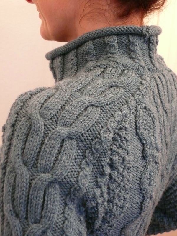 tricoter un pull a torsades