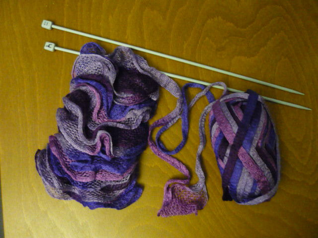 photo comment tricoter une echarpe katia ondas