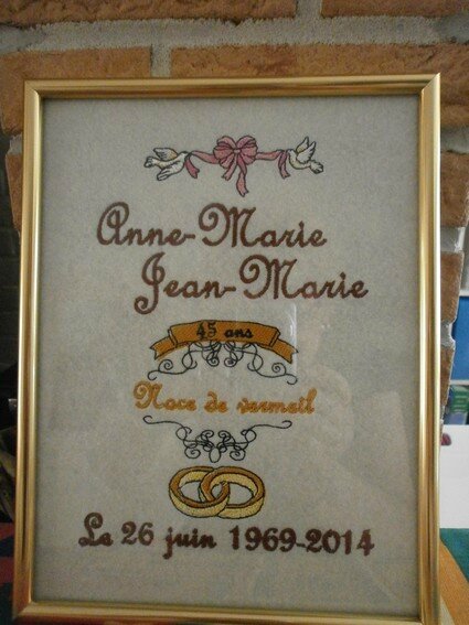 broderie anniversaire de mariage