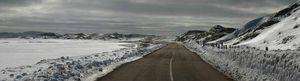 Route nationale à Miquelon (Panoramique)