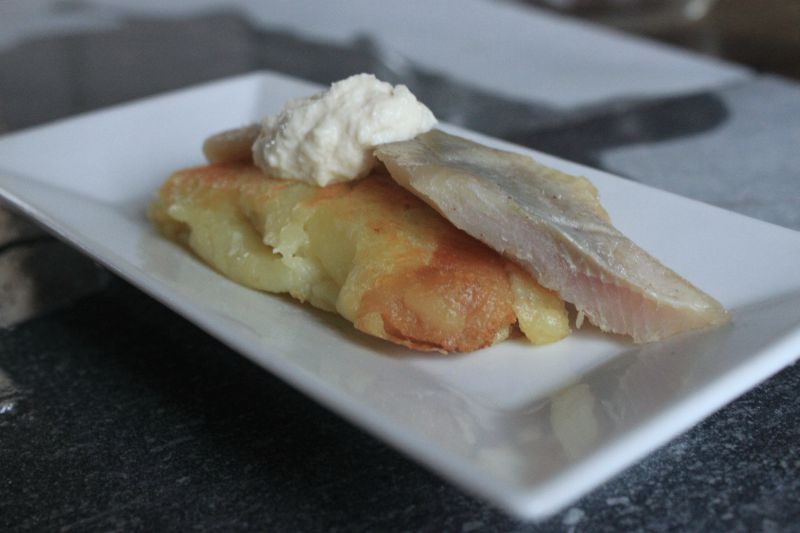 Pommes de terre sautées au hareng fumés