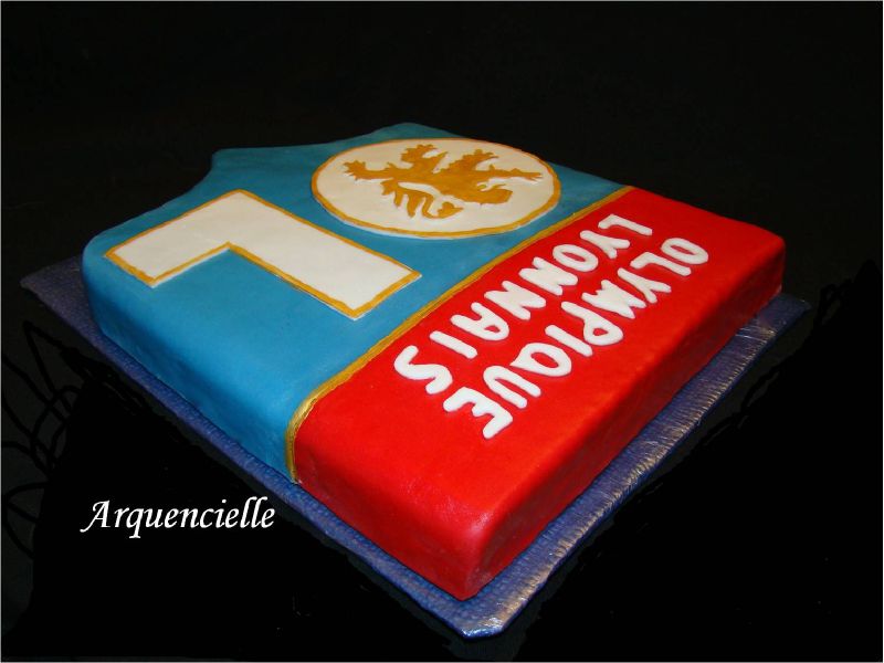 Gâteau blason olympique lyonnais équipe de foot biais photo de ... Cuisine Créatif Équipée