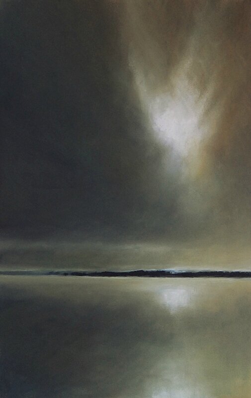 horizon elevation 40, nov 2015, pastel 32 x 48 cm