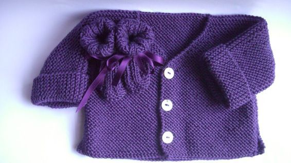 tricoter un gilet bebe facile