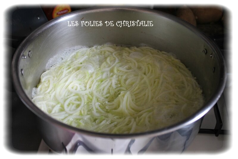 Spaghettis courgettes 3