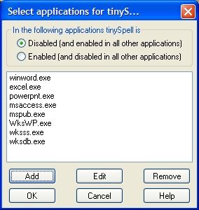 TinySpell_exclusions_applications