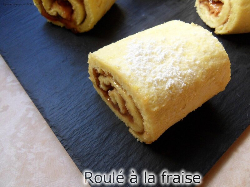 roulé à la fraise