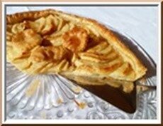 0160s - tarte aux pommes sur pâte feuilletée 0160s - tarte aux pommes sur pâte feuilletée