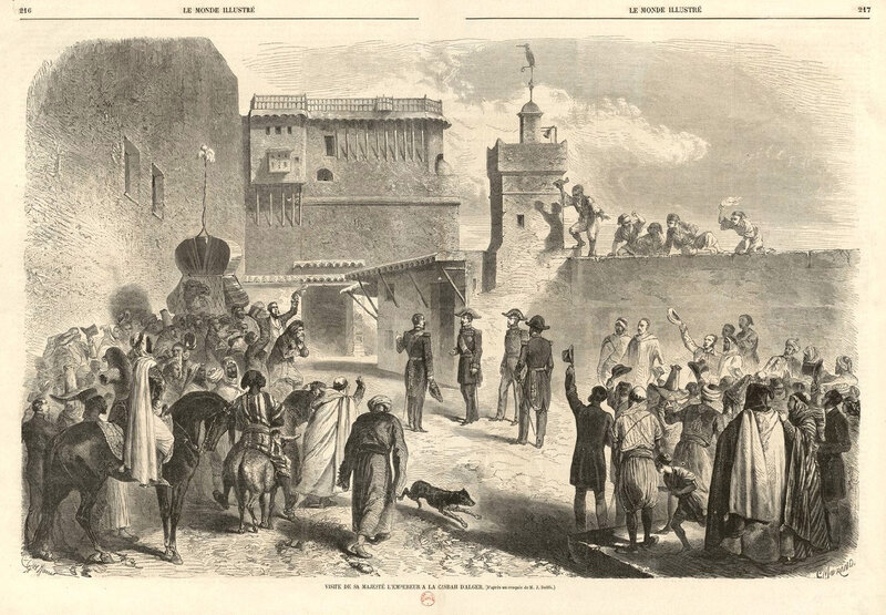 Napoléon III visite la Casbah d'Alger