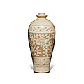 A 'cizhou' sgraffiato 'floral' vase, northern song-jin dynasty (960-1234)