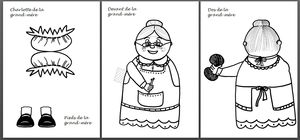97_Personnages Animaux Monstres_La grand-mère (3 pages modèles)