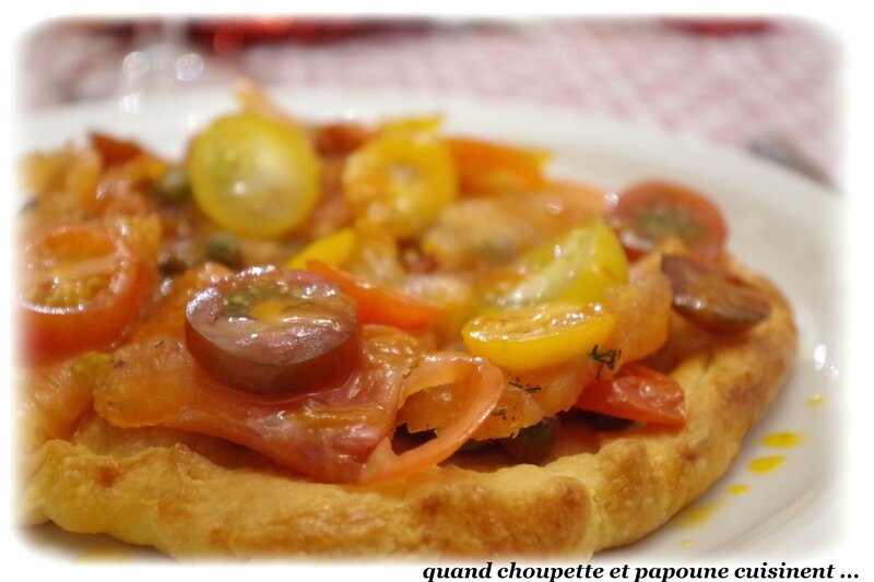 tarte de tomate aux gravlax vinaigrette aux câpres-6924