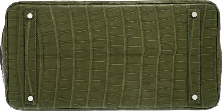 Hermès 40cm Matte Vert Véronese Alligator Birkin Bag with Palladium  Hardware. - Alain.R.Truong