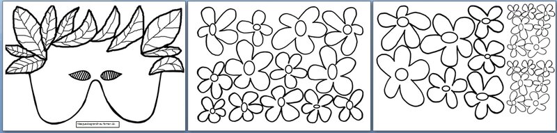 117_Masques_Buisson fleuri- 3 pages