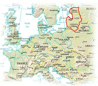 pays baltes carte du monde