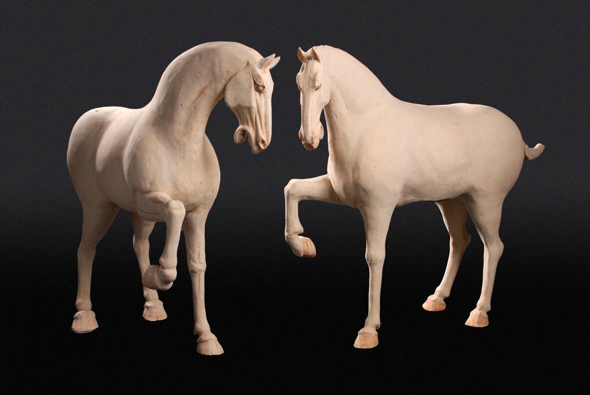 Terracotta Dancing Horses, China, Tang Dynasty (618907) Alain.R.Truong