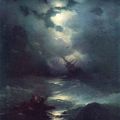 Aivasovski, orages dans la mer du Nord 1864