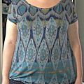 Tee shirt summer basic / navajo et ikat style