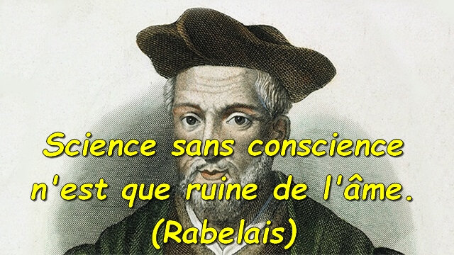 Science Conscience Ame Rabelais Citation In Pantagruel Vois Et Viens