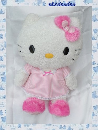 Peluche Hello Kitty rose et blanche Jemini, Hello Kitty - Sanrio