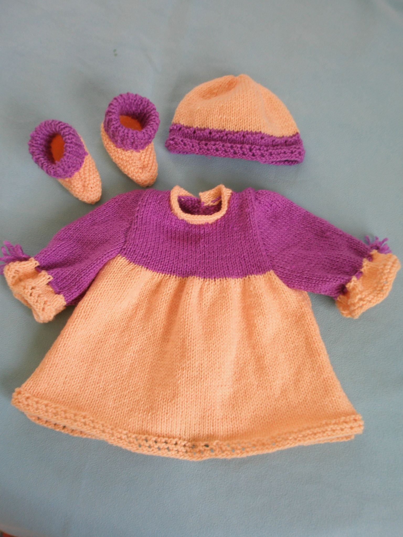 Petit Robe Pour Prema 40 Cm Tricot Doudou Et Le Petit Monde De Beb