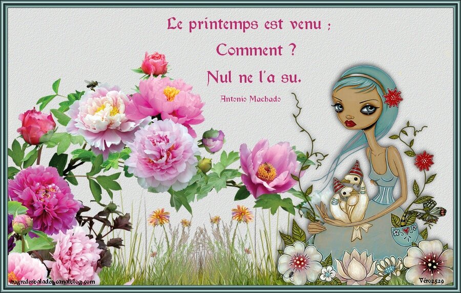 Citation Le Printemps Est Venu Comment Nul Ne L A Su Antonio Machado Mosaiques De Lectures Et D Images