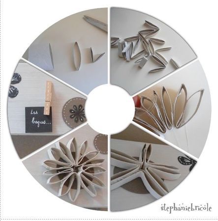 tuto fleur en carton