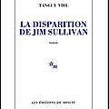 La disparition de jim sullivan, tanguy viel, editions de minuit
