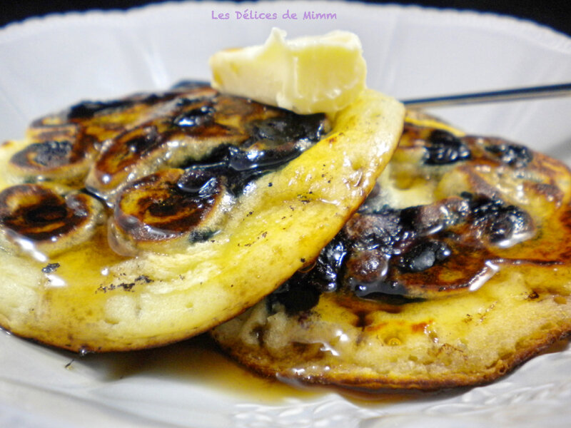 Pancakes aux myrtilles très « fluffy » 4