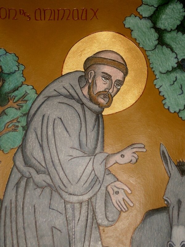 Saint François d'Assise, Patron des animaux Icônes et dessins