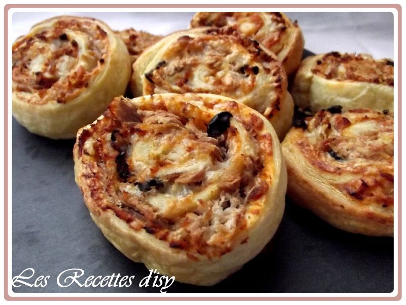 feuilleté roulé au thon - les recettes d'isy